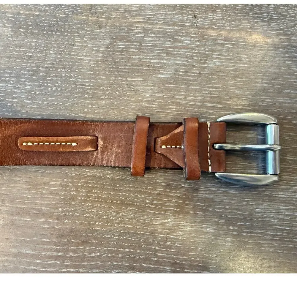Chaps Ralph Lauren Brown Leather Men's Belt Fits Waist 40 - 44